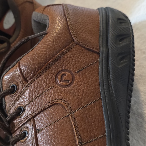 Rockport Work Adiprene By Adidas Mens 12 Brown Leather Sneakers Oxfords SteelToe - Picture 6 of 16